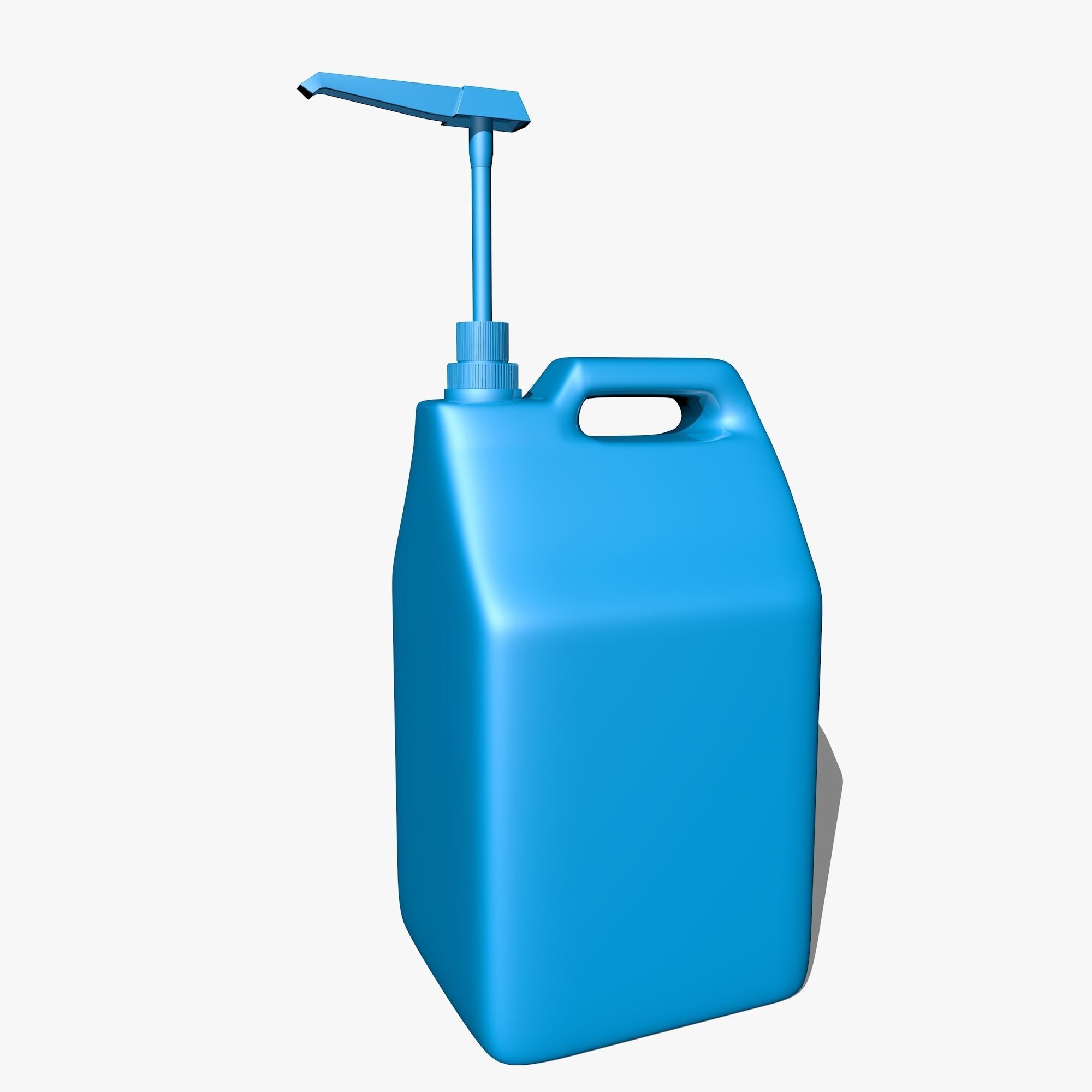 Blue Canister with Doser 3D model_1