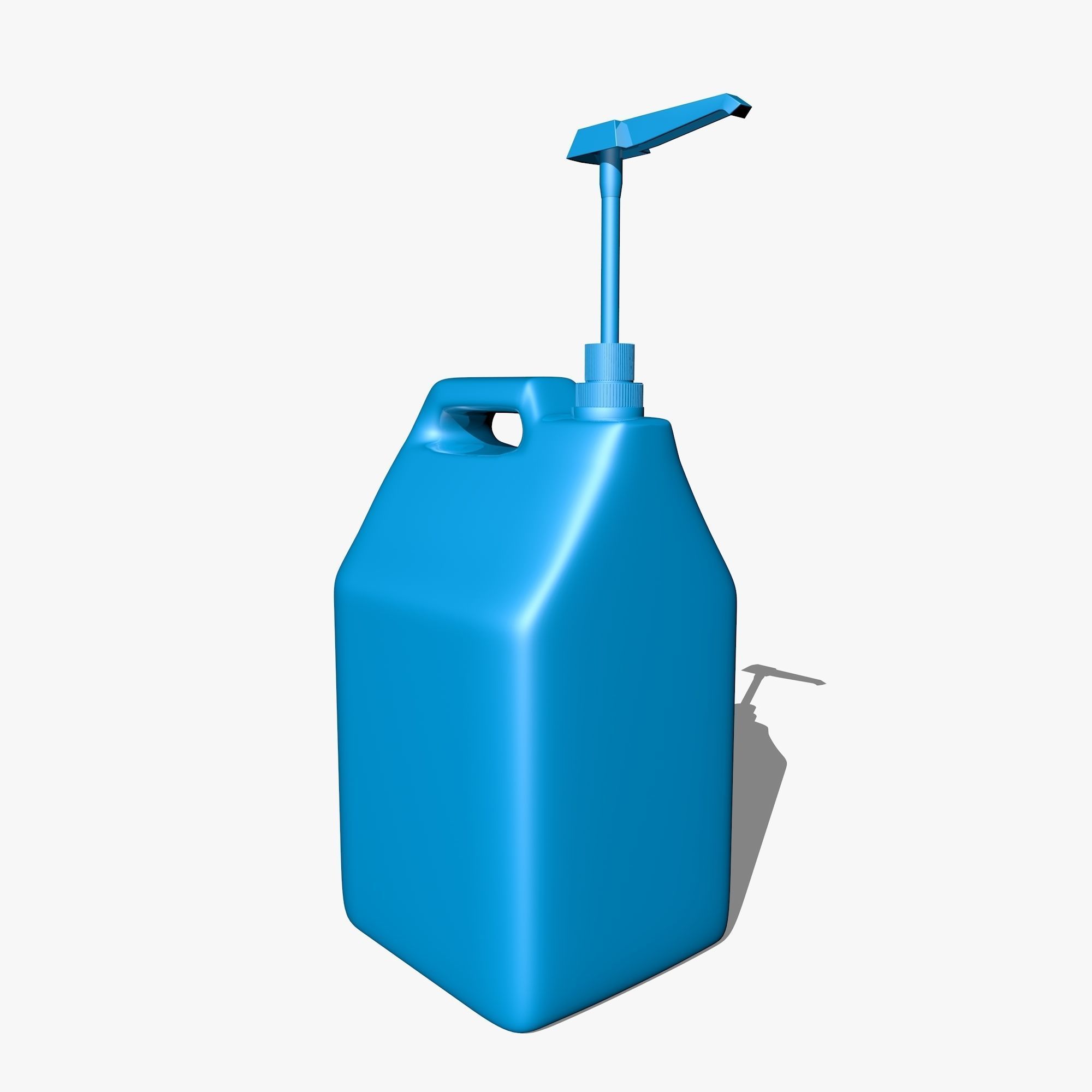 Blue Canister with Doser 3D model_2