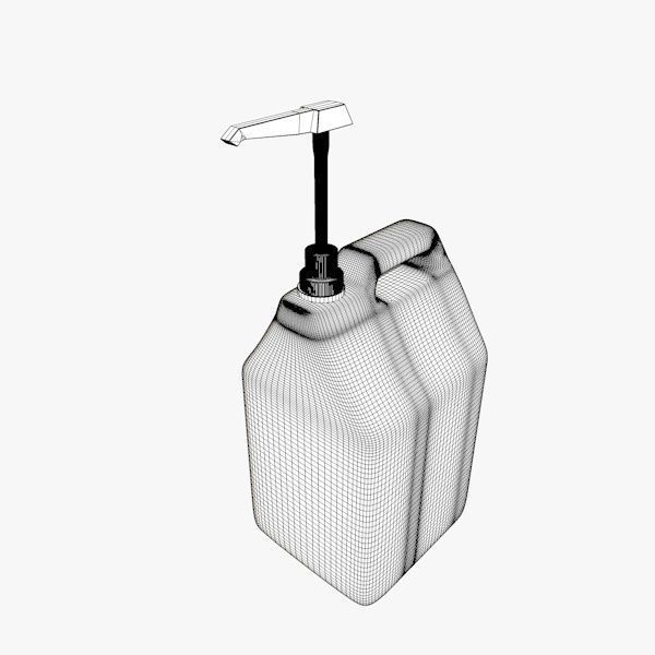 Blue Canister with Doser 3D model_7