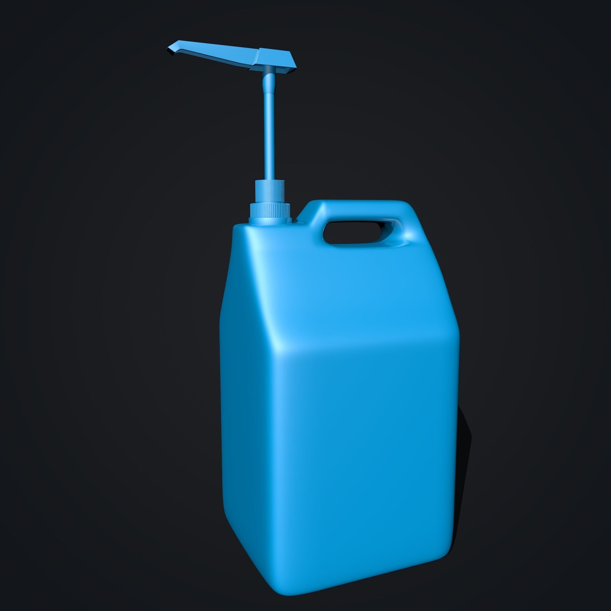 Blue Canister with Doser 3D model_6