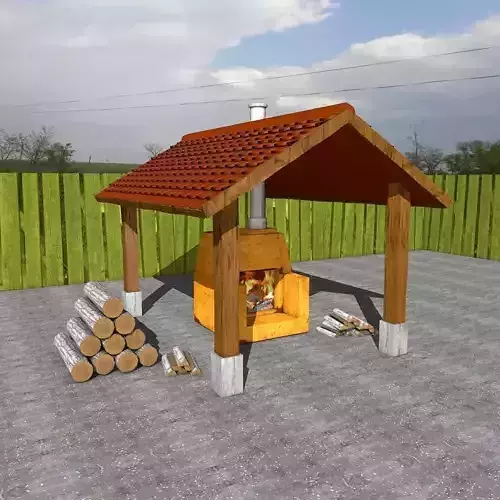 Shed with Oven 