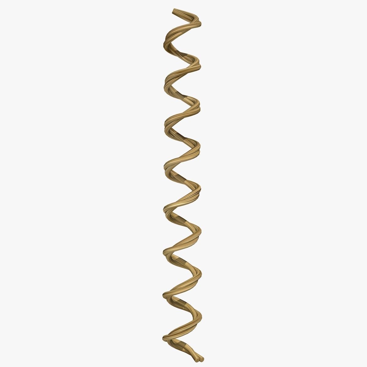 Spiral Rope Low-poly 3D model_2