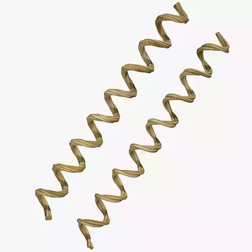 Spiral Rope Low-poly 3D model