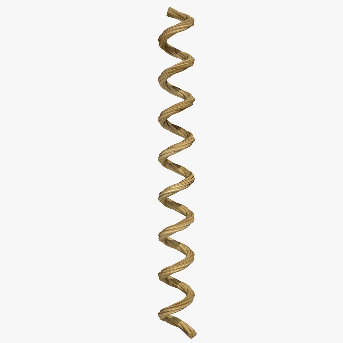 Spiral Rope Low-poly 3D model_3