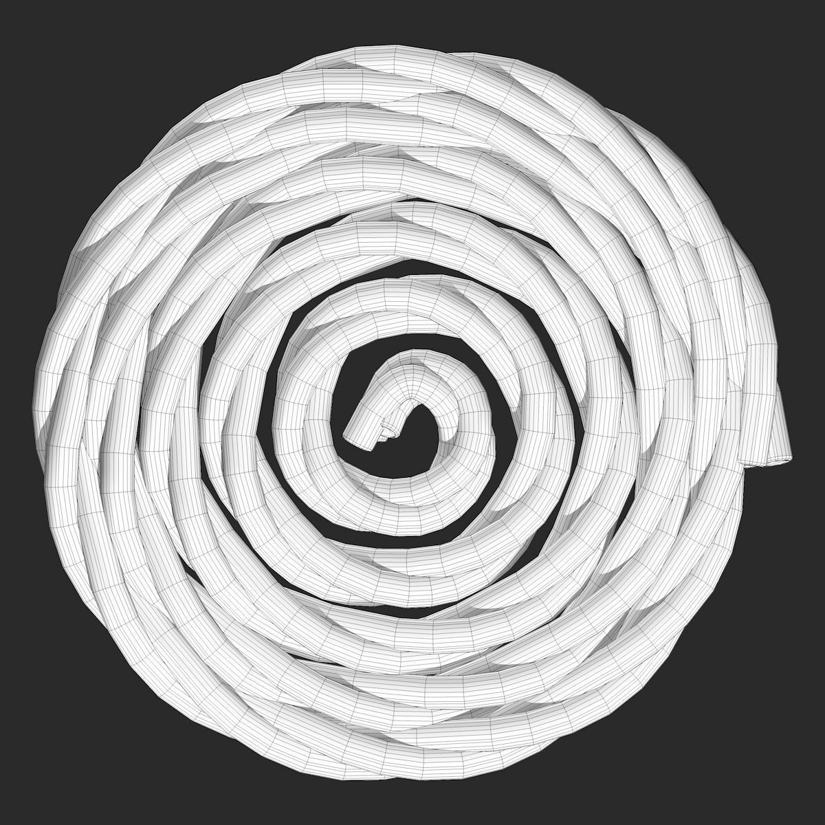 Folded Rope  Low-poly 3D model_3