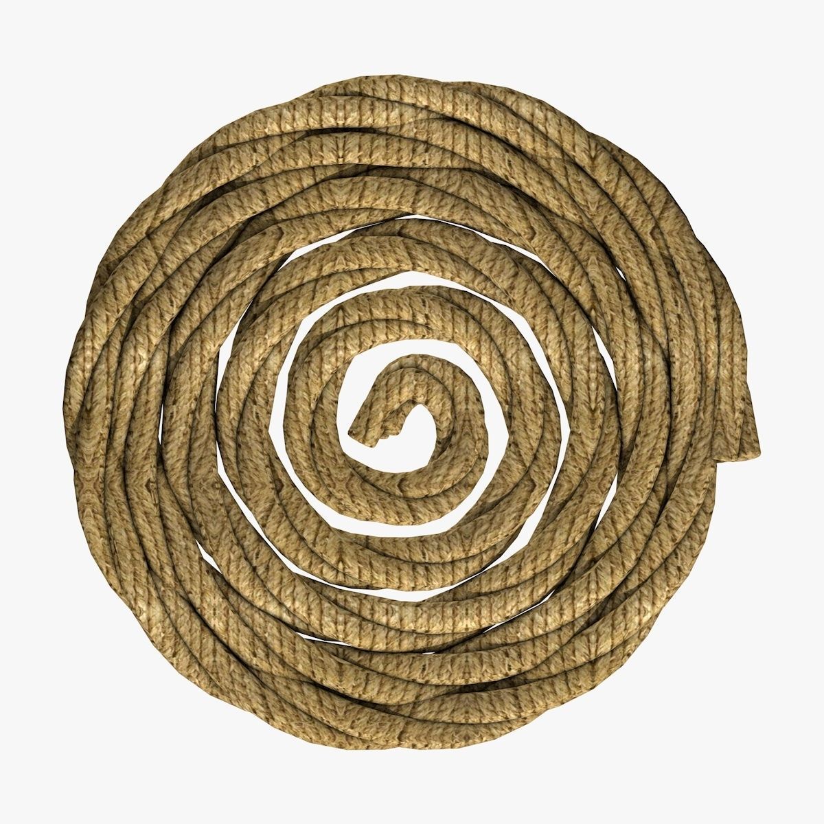 Folded Rope  Low-poly 3D model_1