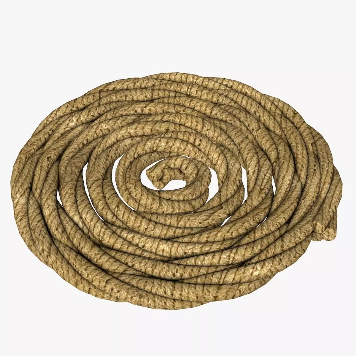 Folded Rope  Low-poly 3D model_0