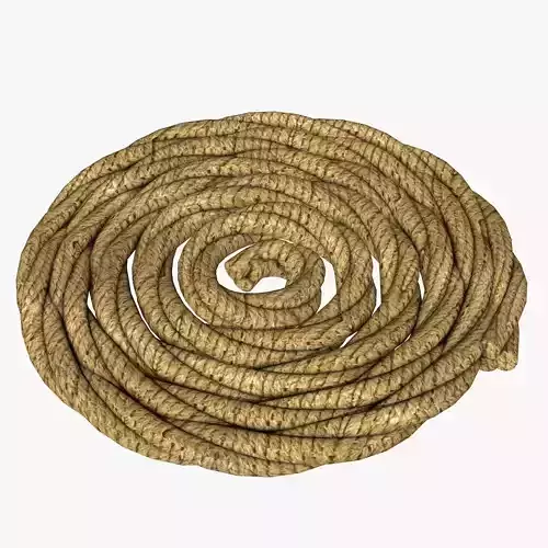 Folded Rope  Low-poly 3D model