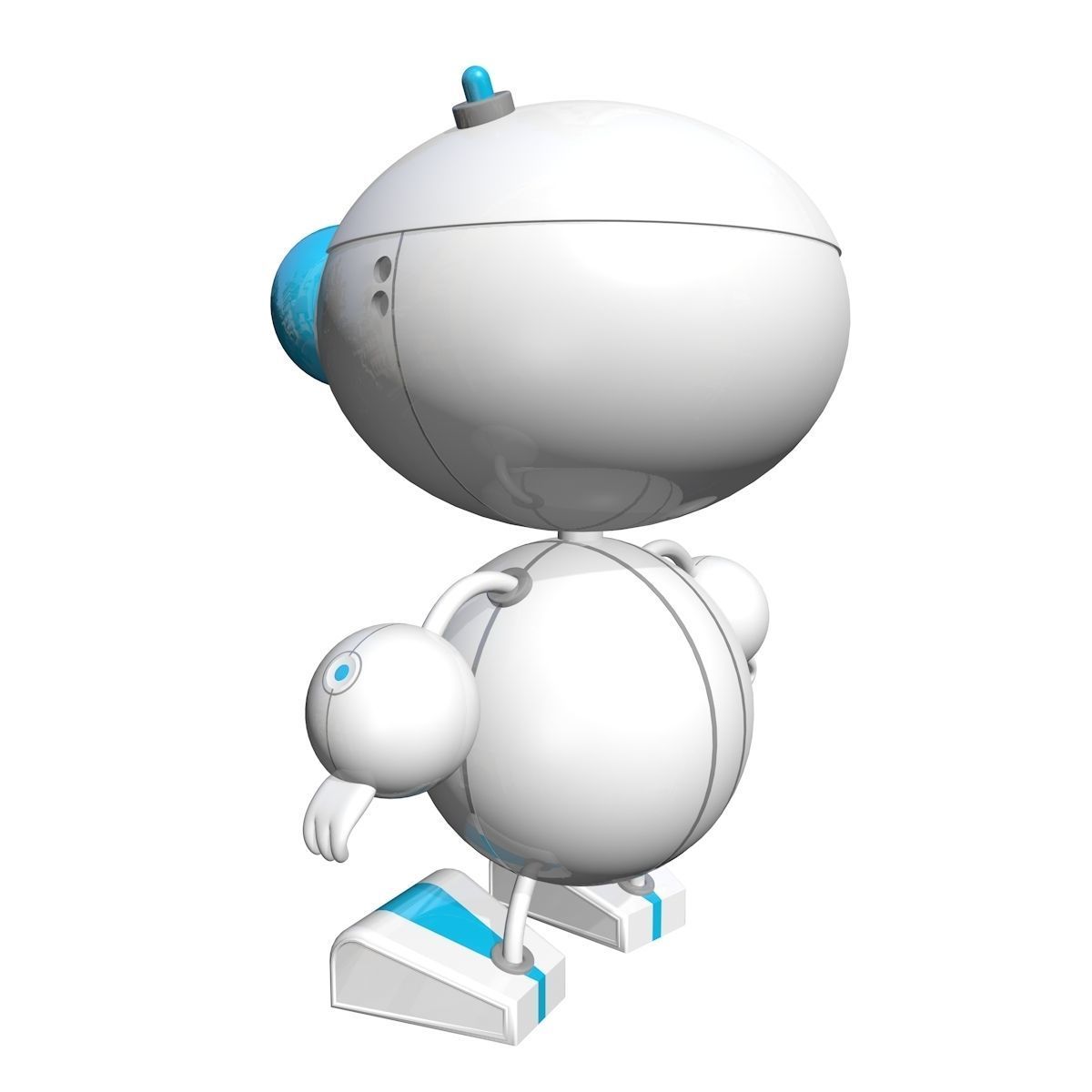 Futuristic Robot 3D model_5