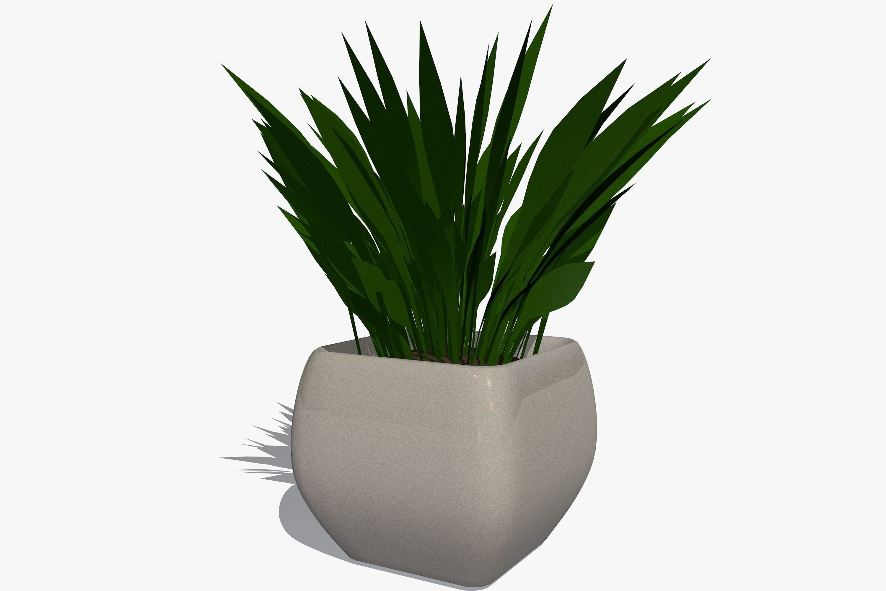 Plant in a Pot 3D model_1