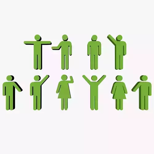 Green People Silhouettes 