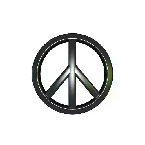 Peace Sign 3D model