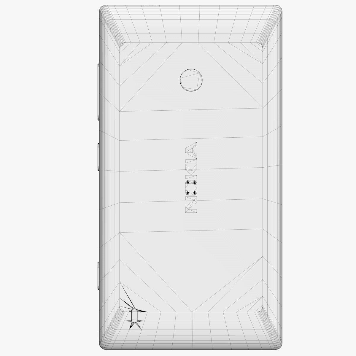 Black Nokia Lumia 520 3D Model 3D model_9