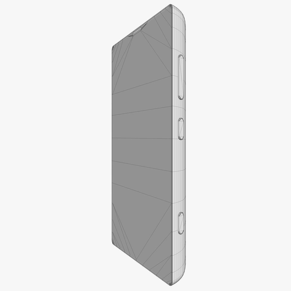 Black Nokia Lumia 520 3D Model 3D model_10