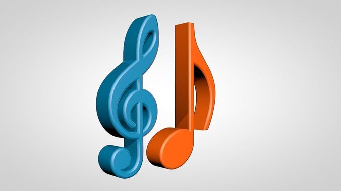 Musical Notes 3D model