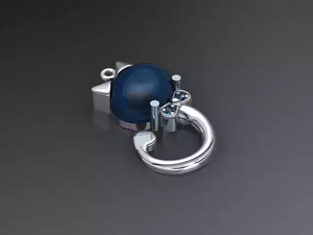 Pendant Cat  3D print model