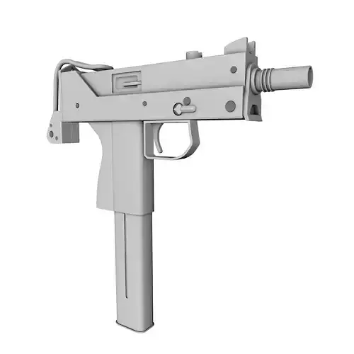 Gun 3D Model pistol
