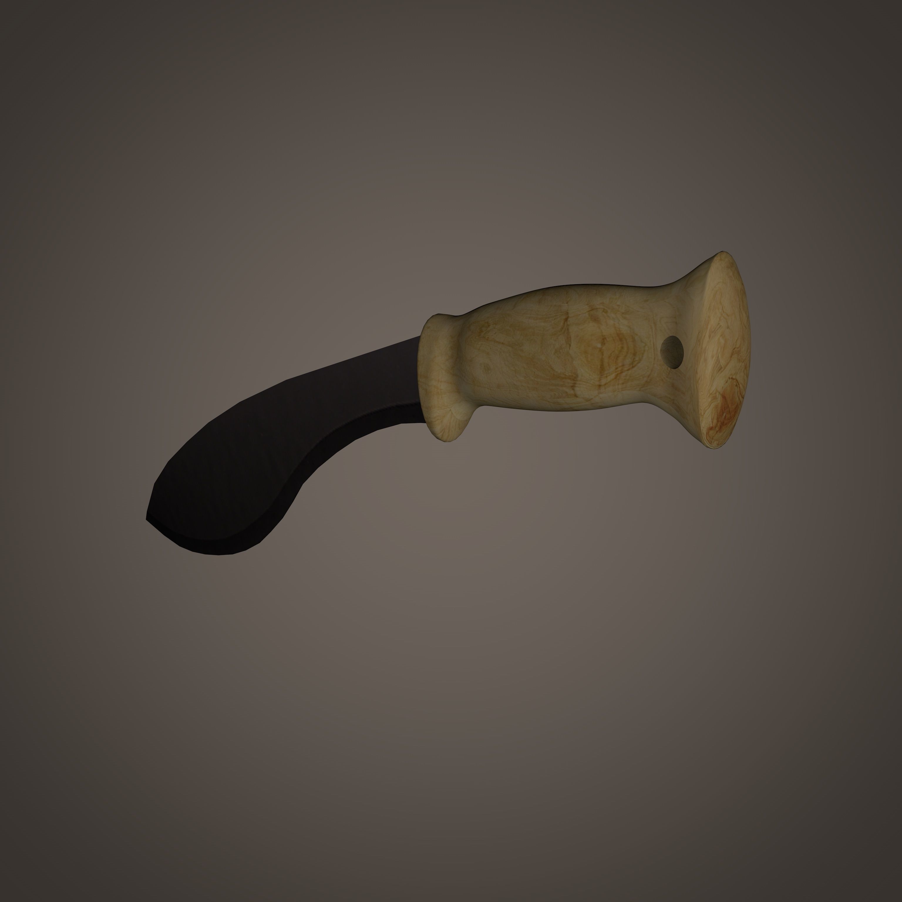 Gurkha Knife 3D model_2