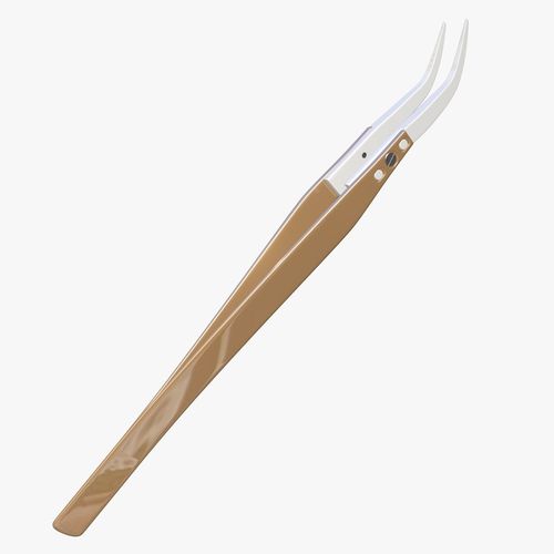 Gold Tweezers 3D model