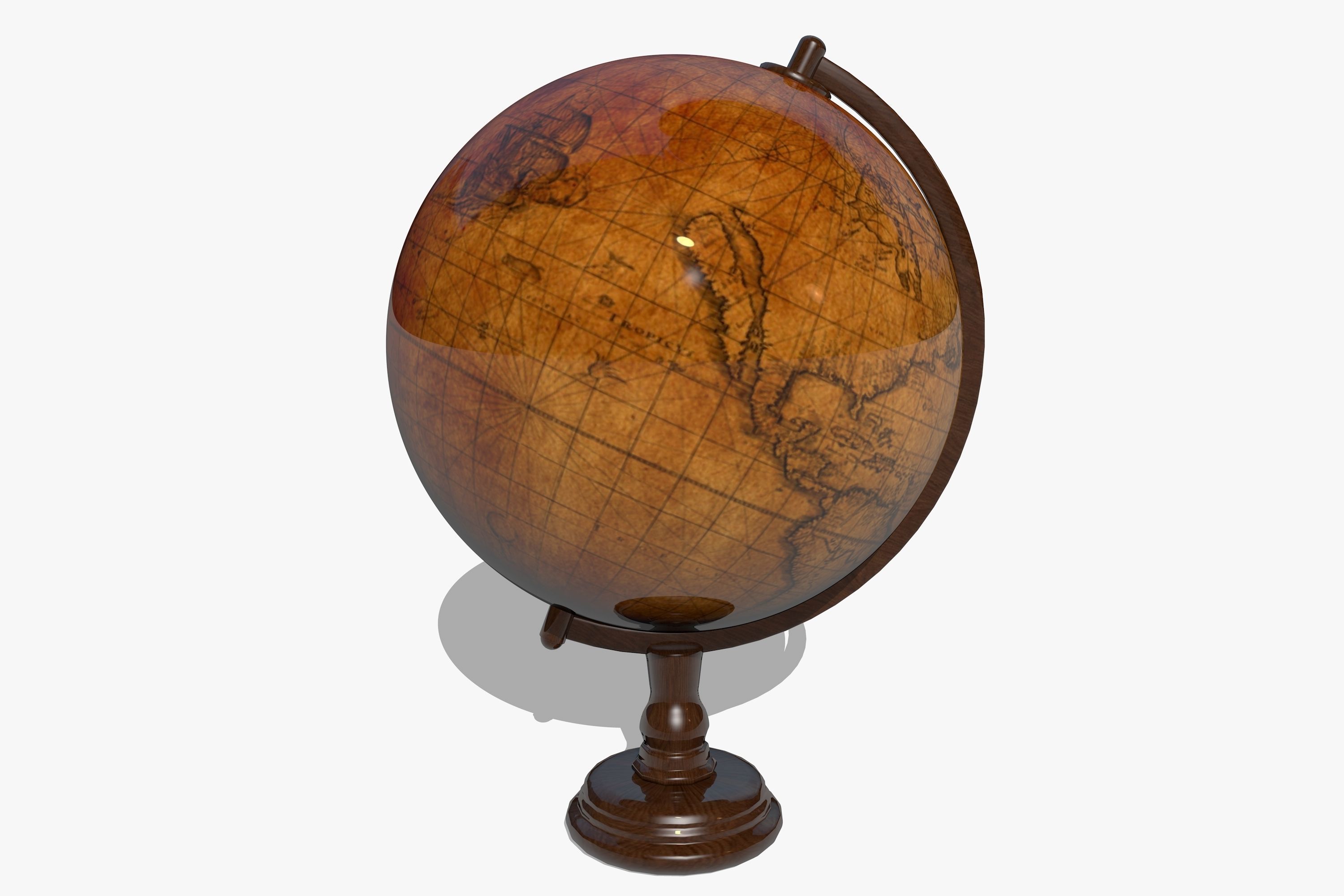 Globe 3D model_2