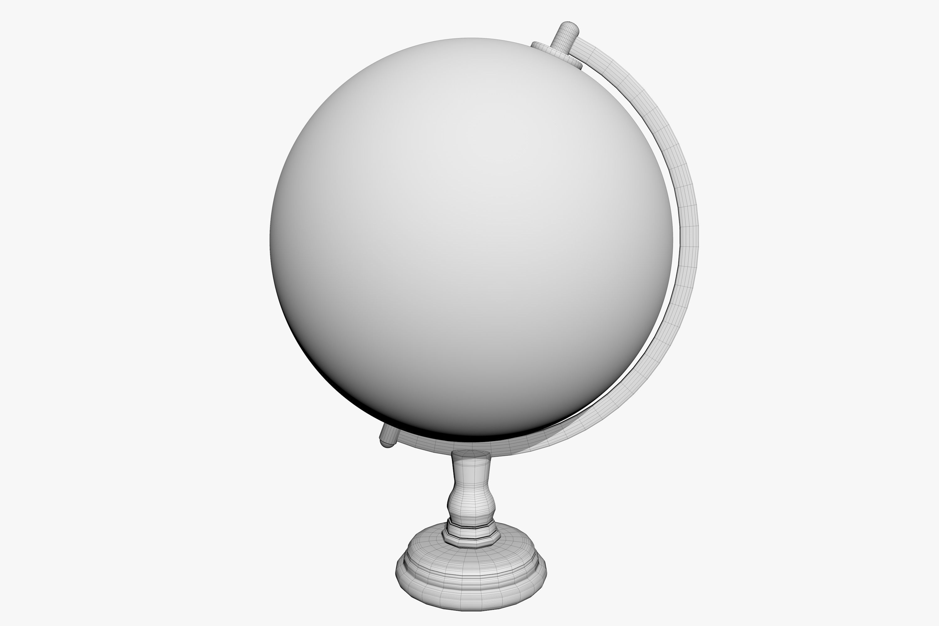 Globe 3D model_5