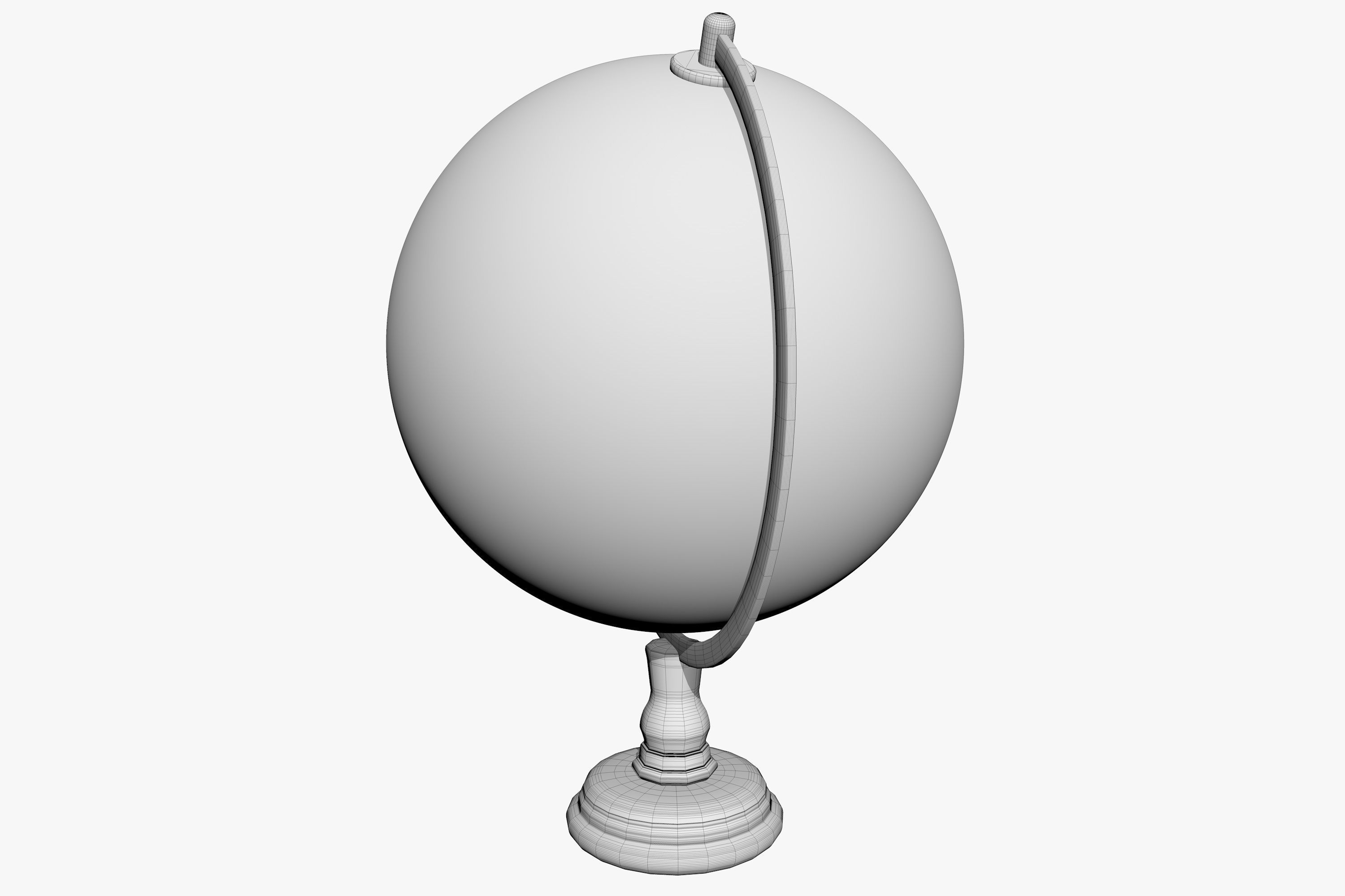Globe 3D model_4