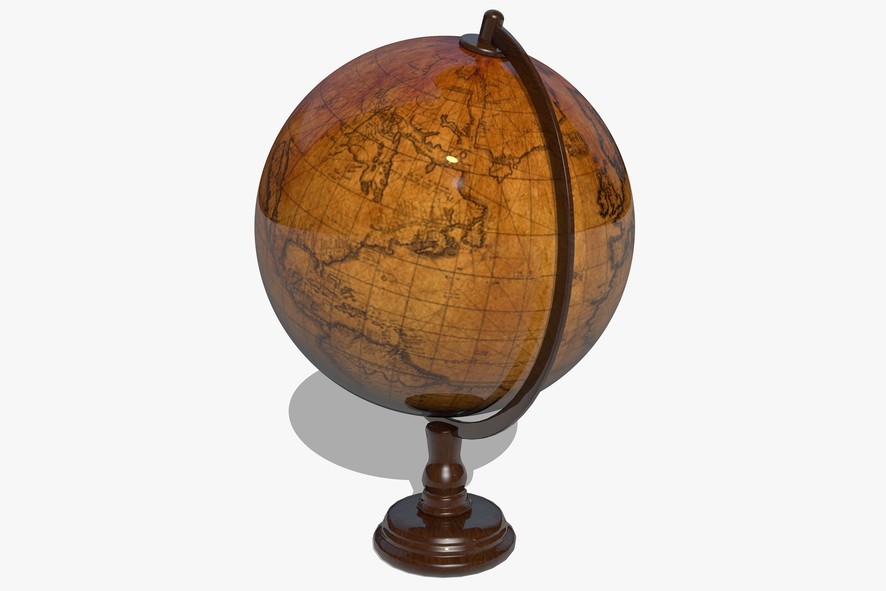 Globe 3D model_3