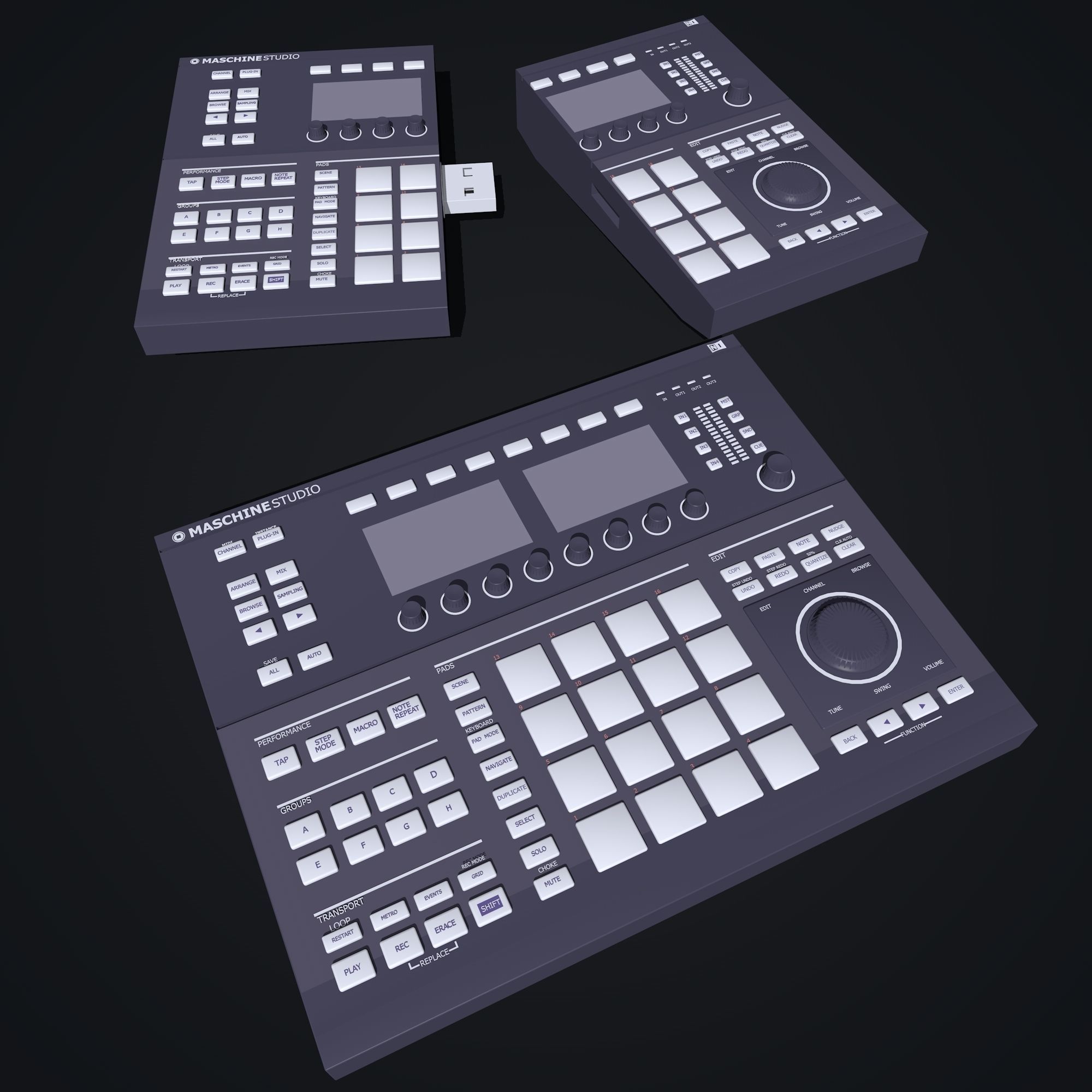 Flash Drive 3D model_4