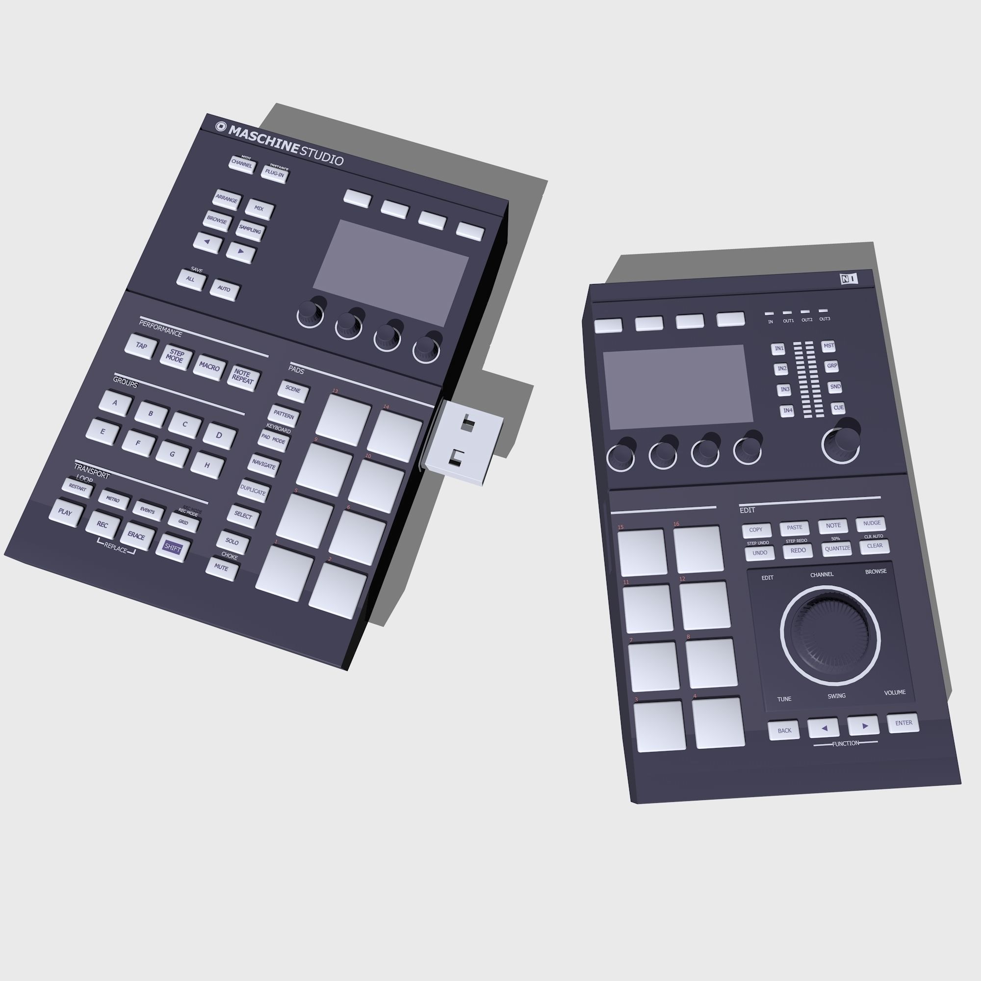 Flash Drive 3D model_2