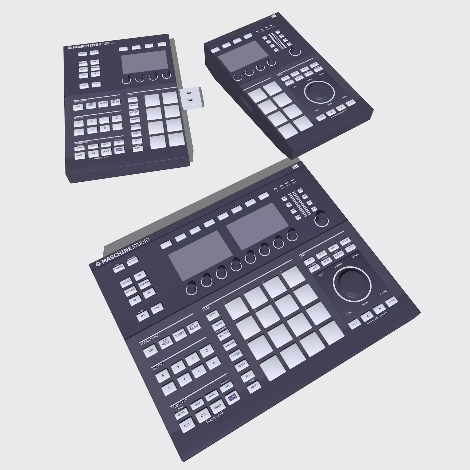 Flash Drive 3D model_0