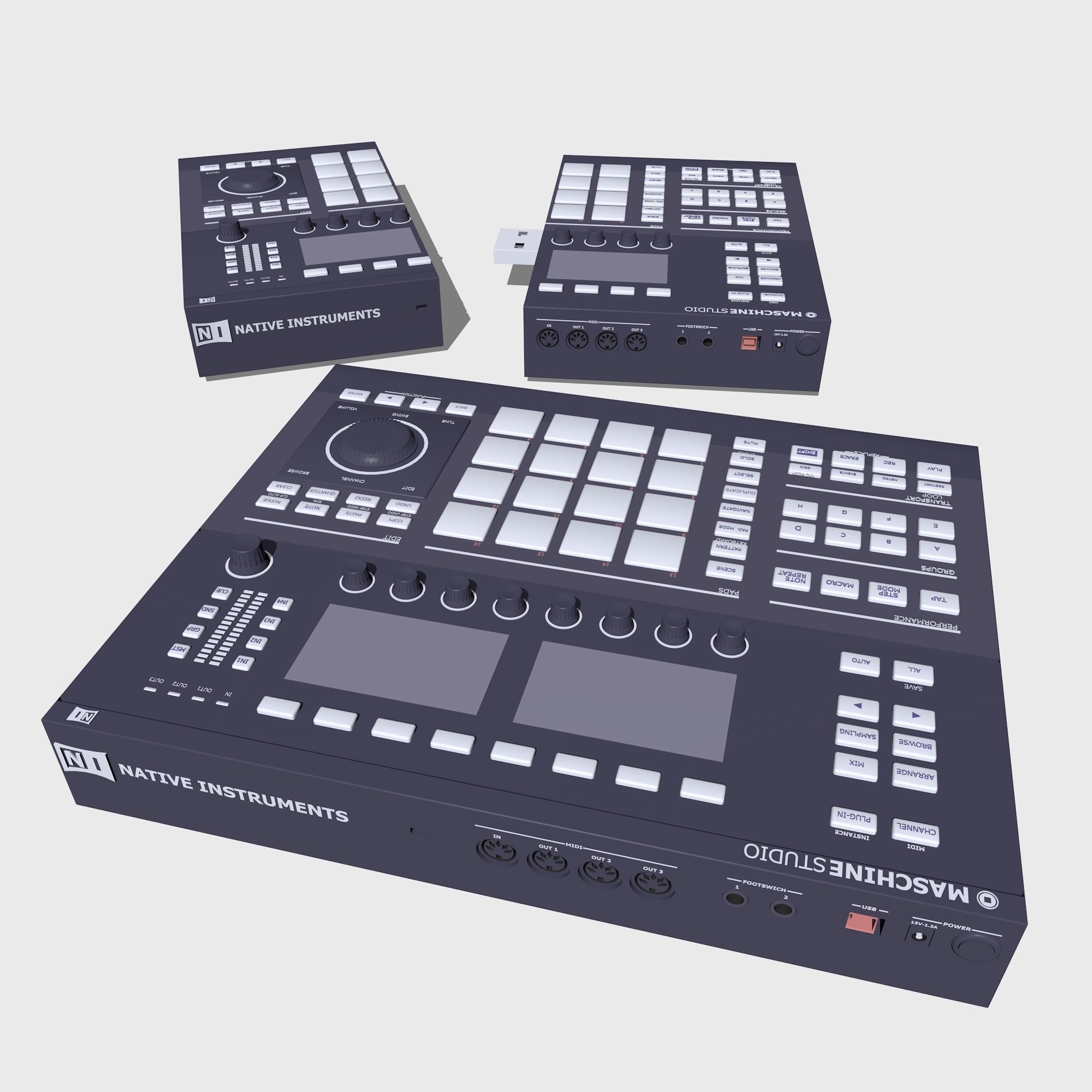 Flash Drive 3D model_1