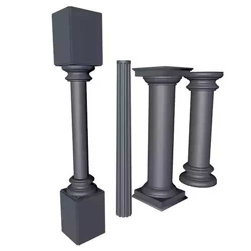 Columns set of three