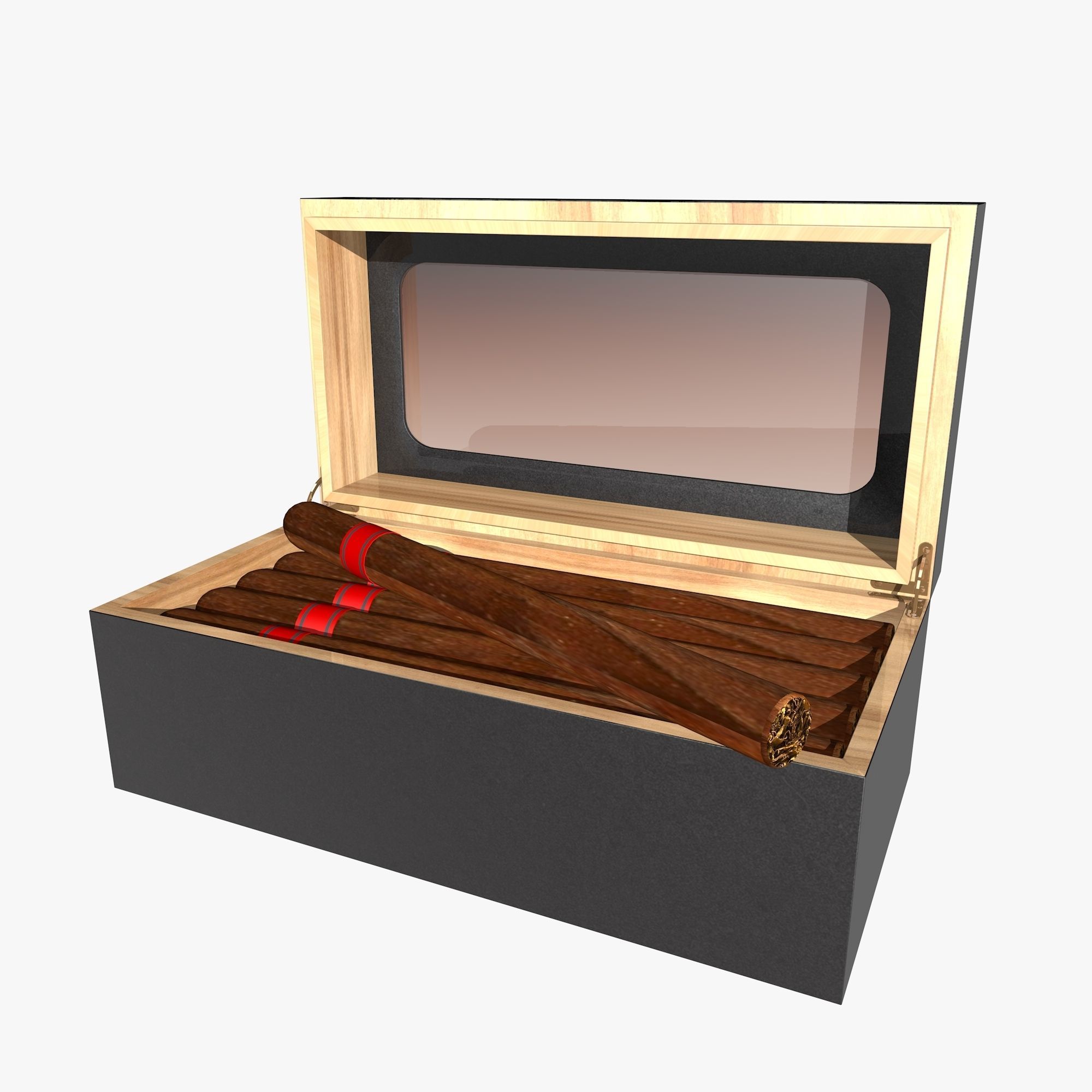 Cigar Humidor 3D model_1