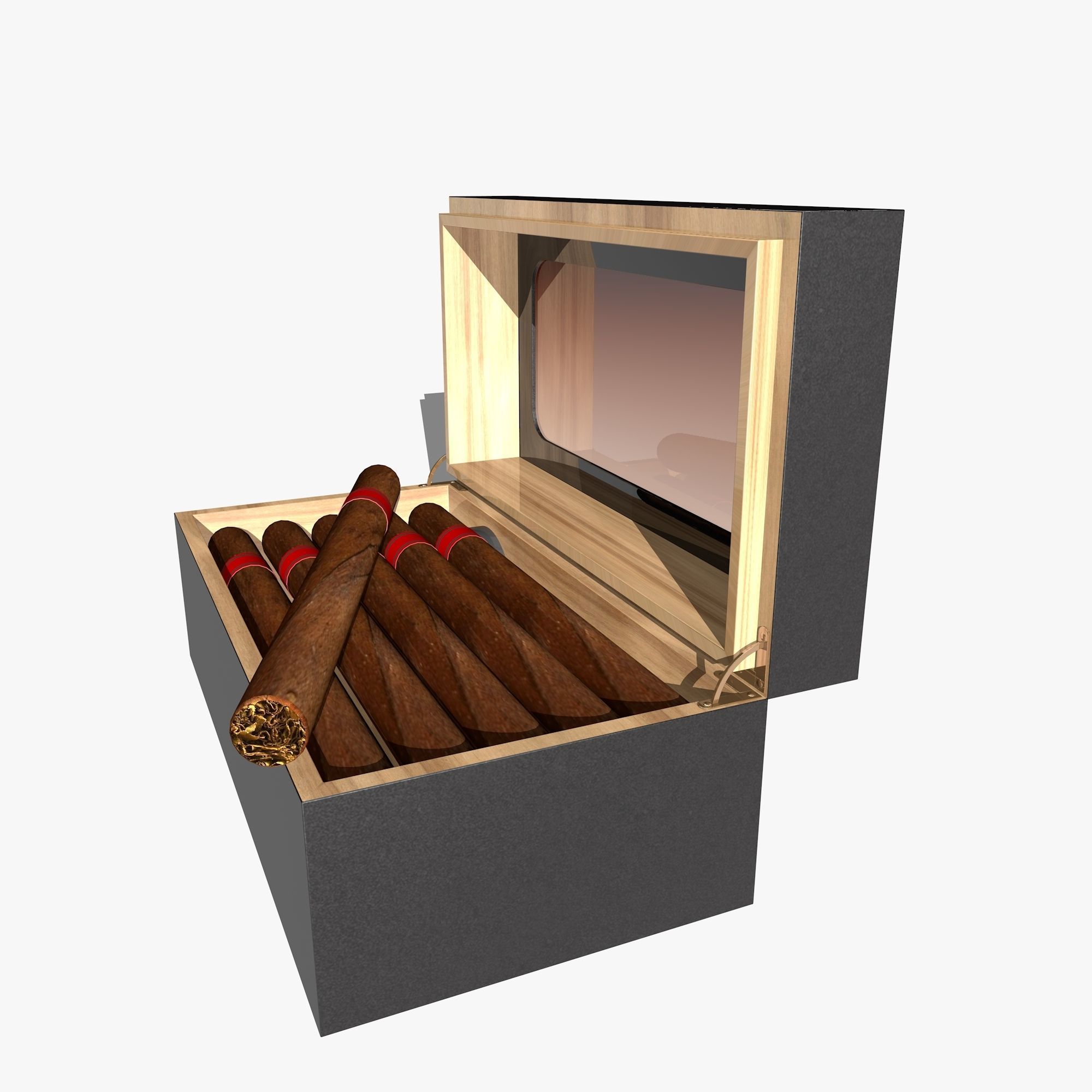 Cigar Humidor 3D model_3