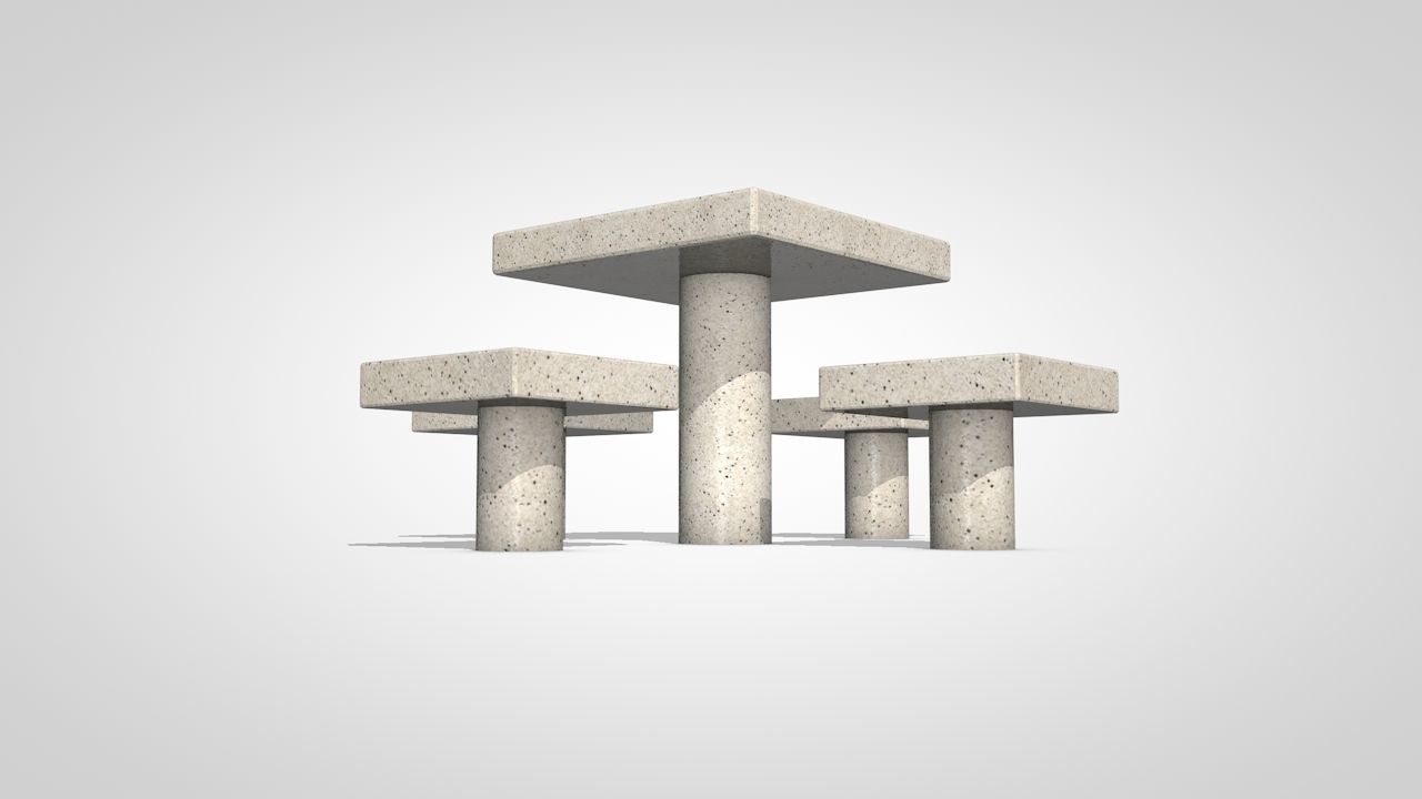 Chess Table 3D model_3