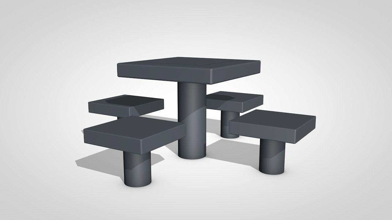 Chess Table 3D model_6