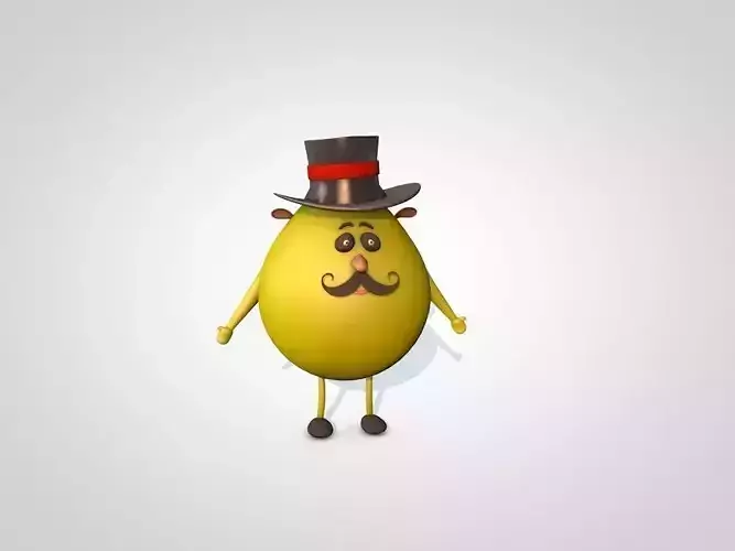 Yellow Egg Character