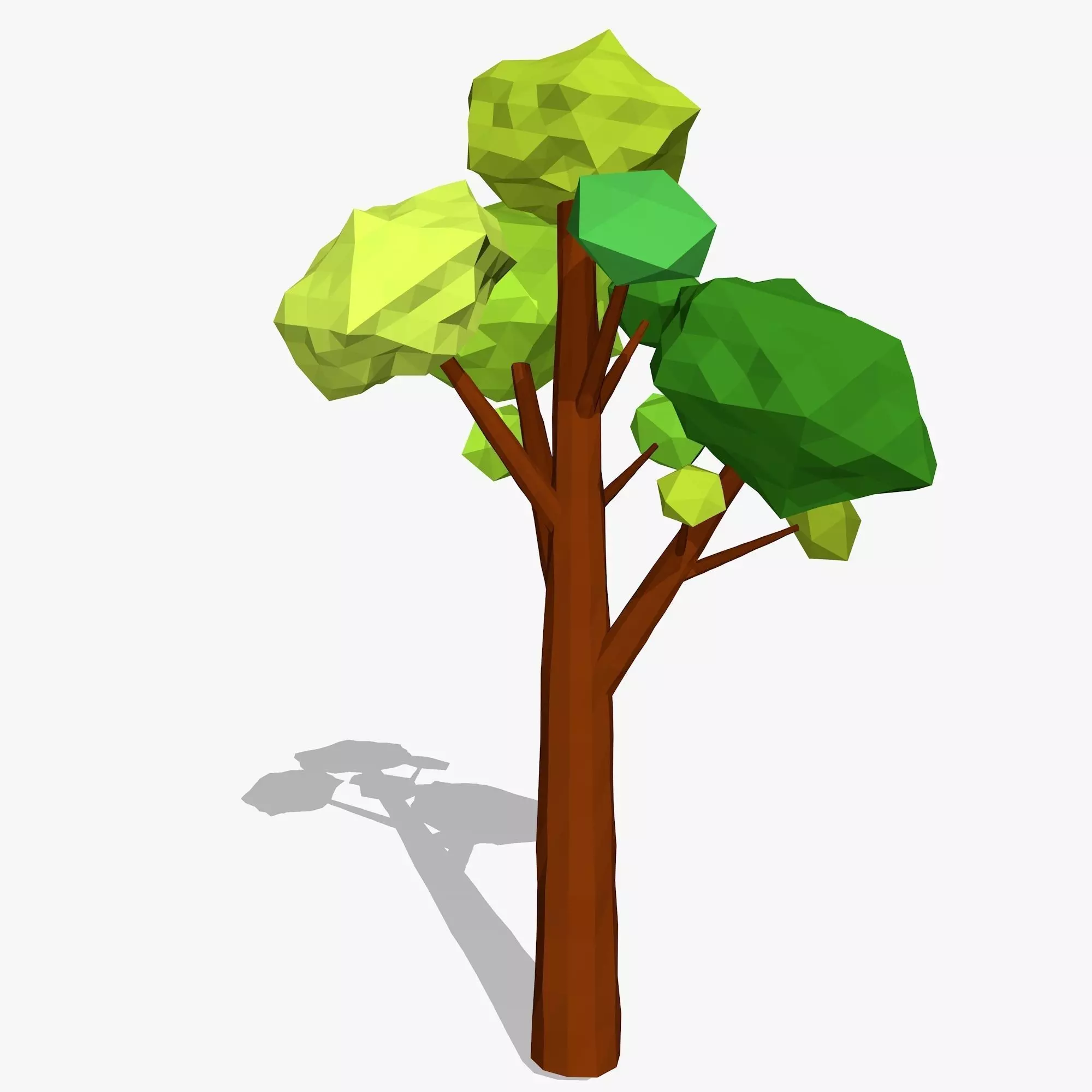 Cartoon Tree Low-poly 3D model