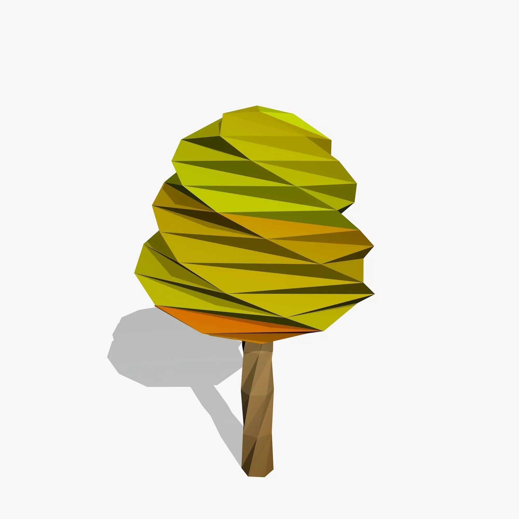 Cartoon Tree Low-poly 3D model