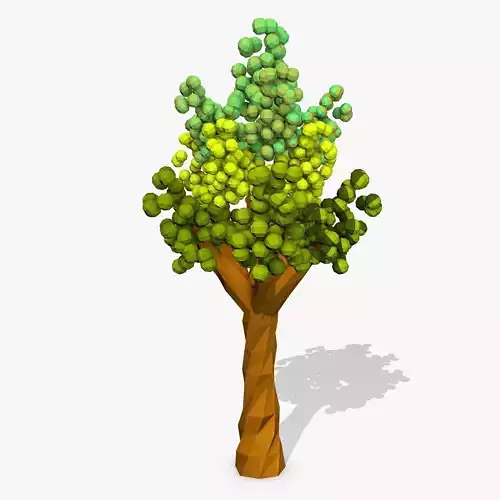 Cartoon Tree Low-poly 3D model