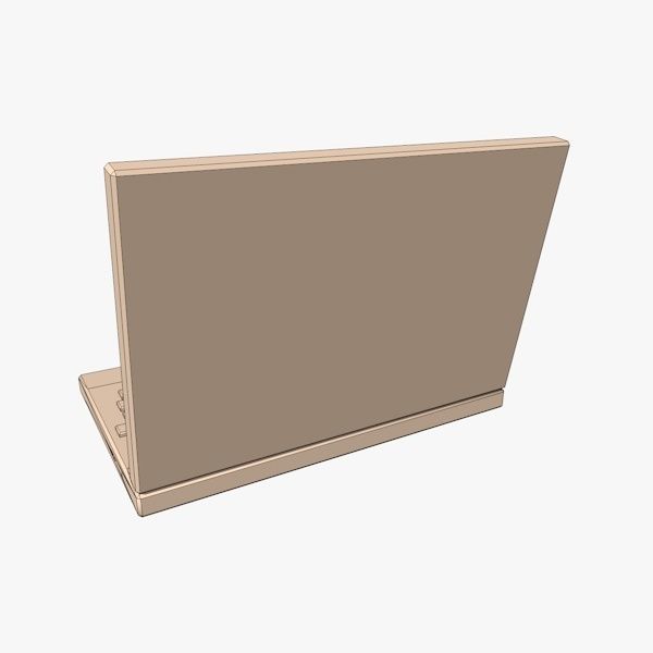 Cartoon Laptop  3D model_11