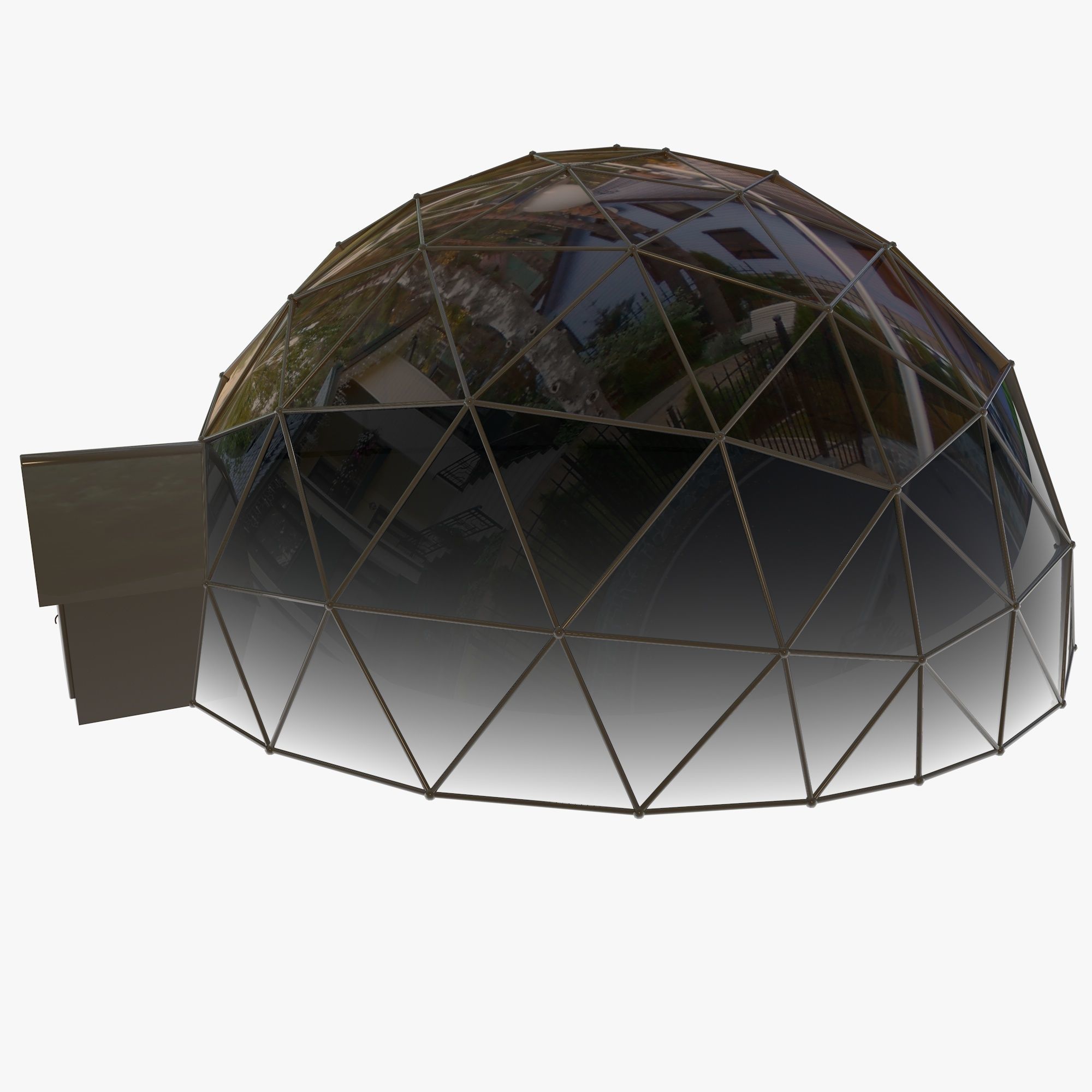 Geodesic Dome 3D model_1