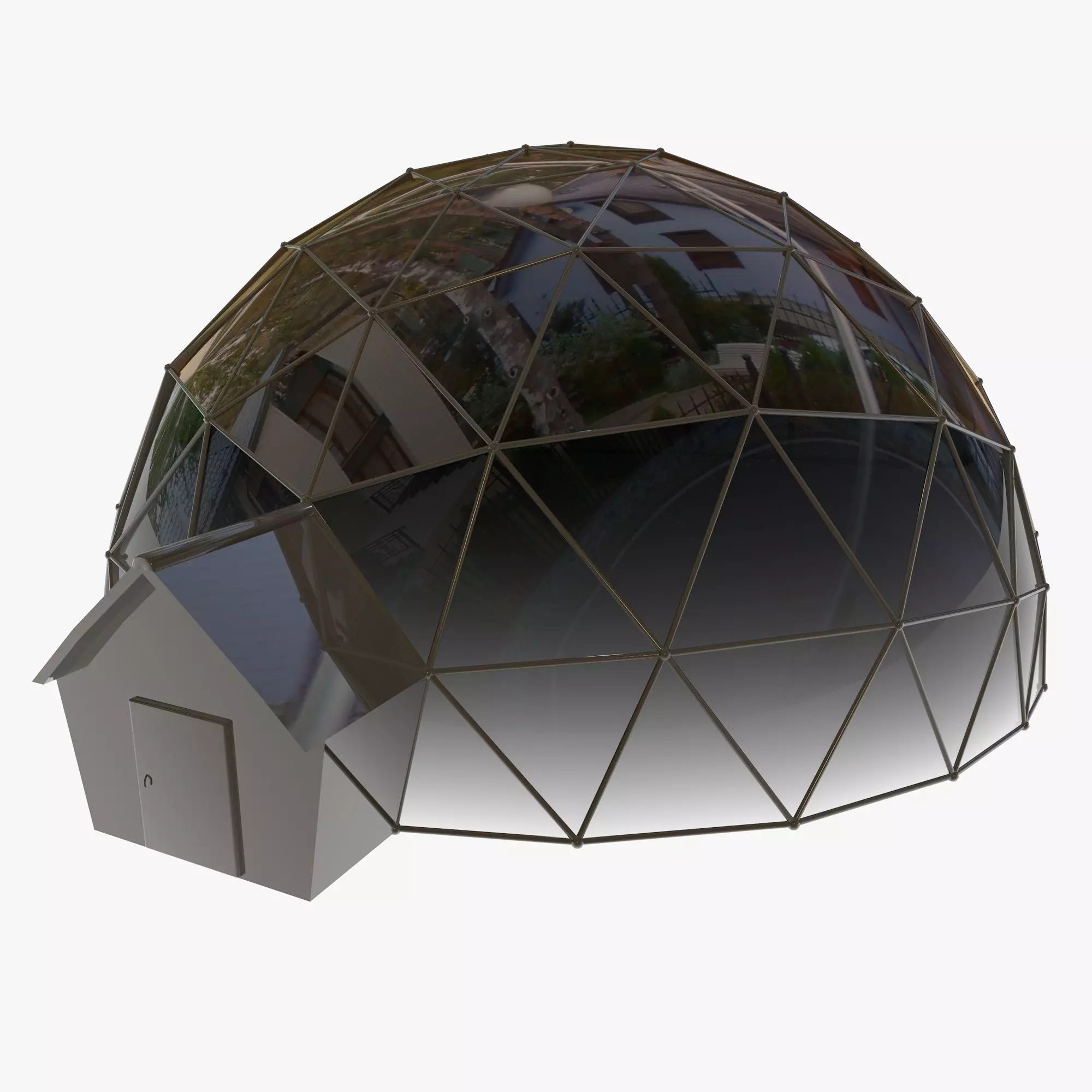 Geodesic Dome 3D model_0