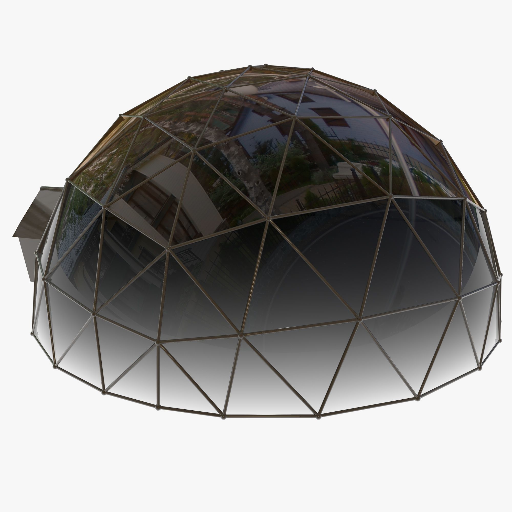 Geodesic Dome 3D model_4