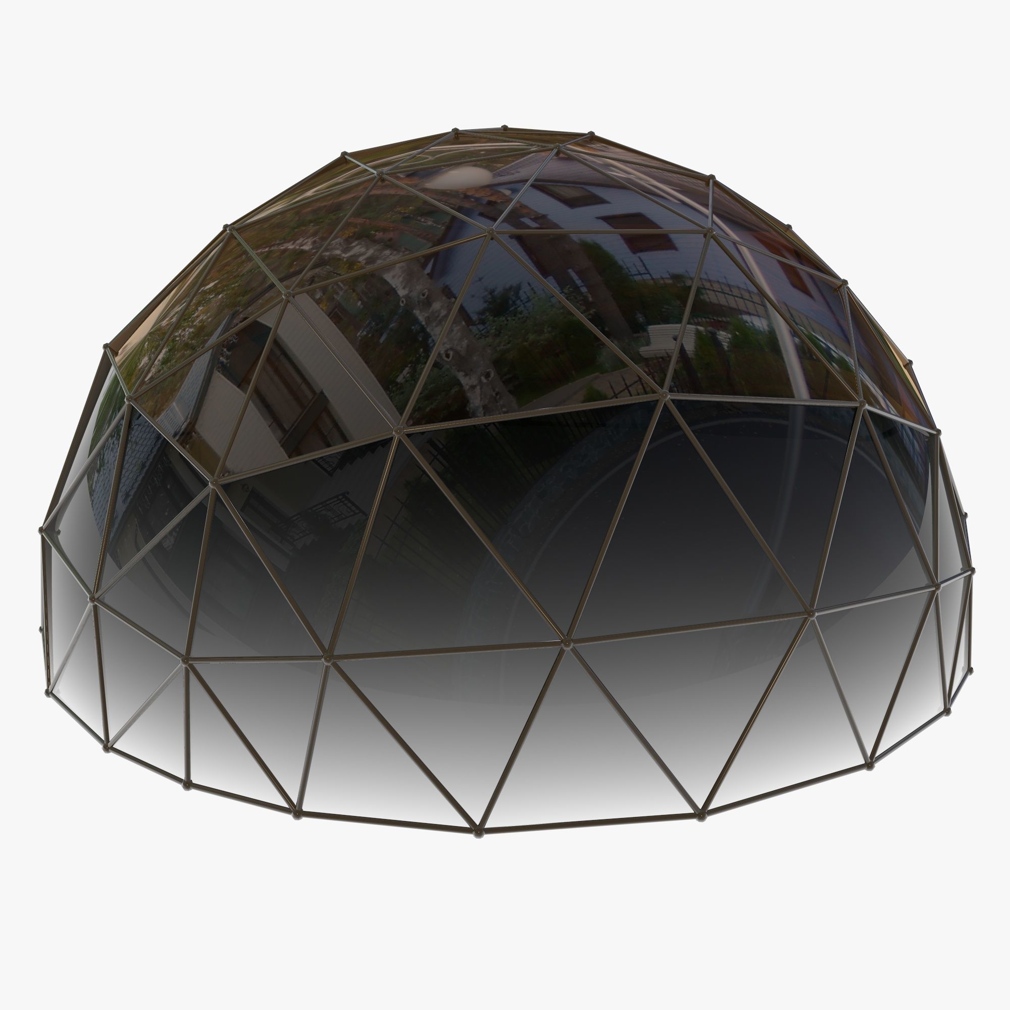 Geodesic Dome 3D model_6