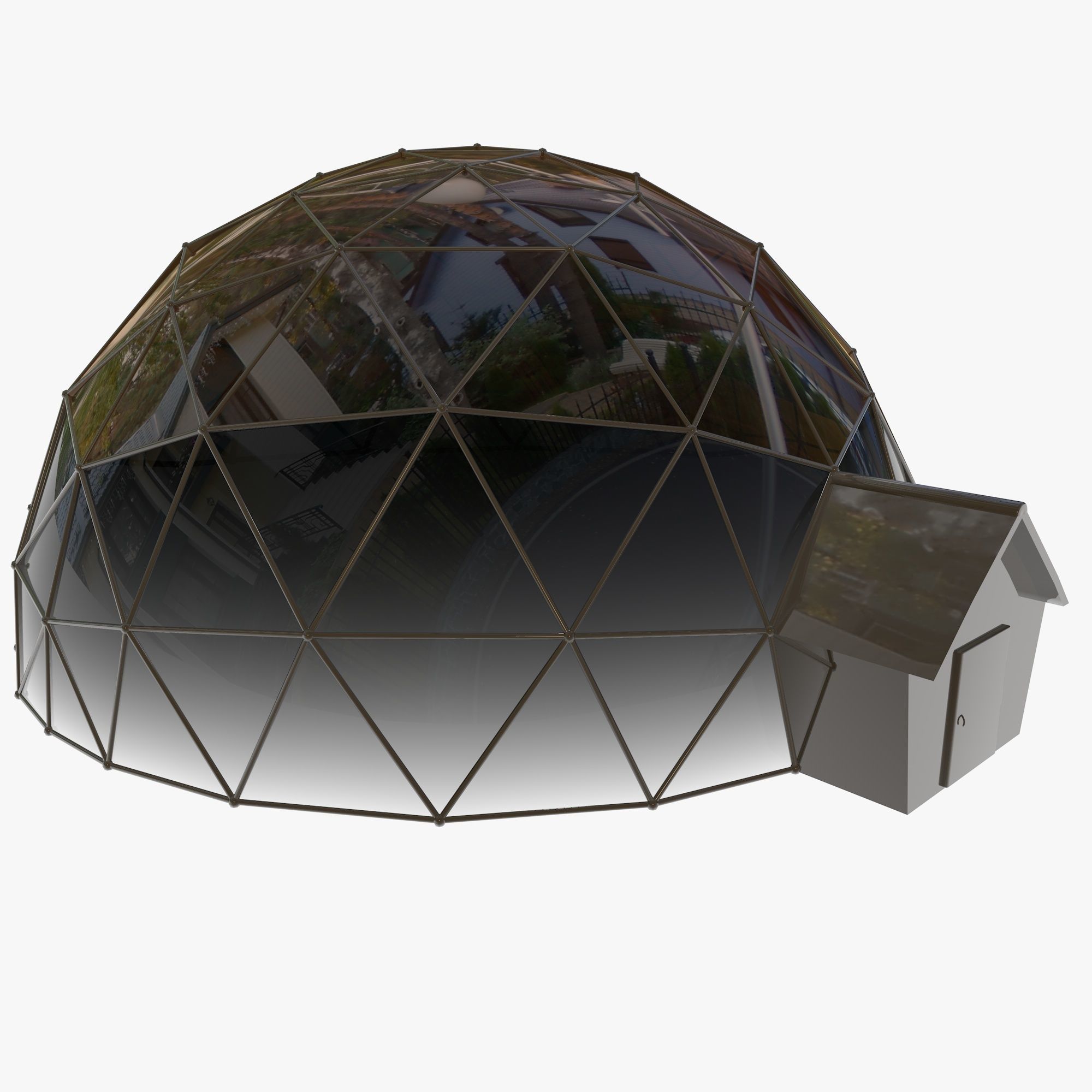 Geodesic Dome 3D model_3