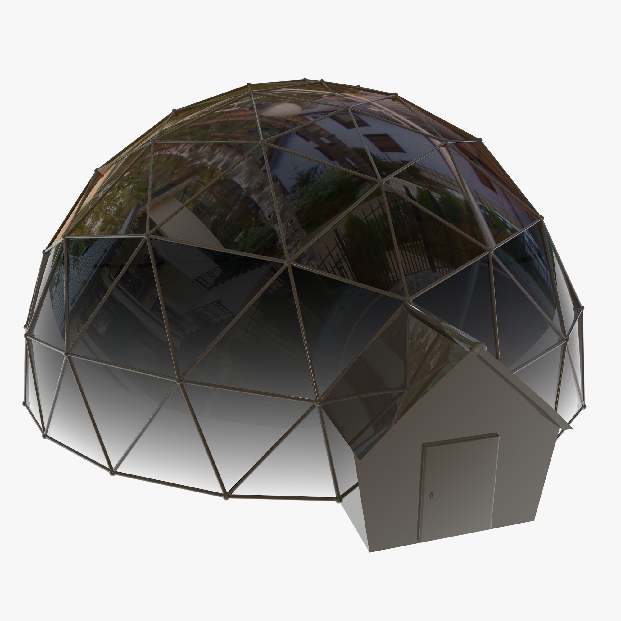 Geodesic Dome 3D model_2