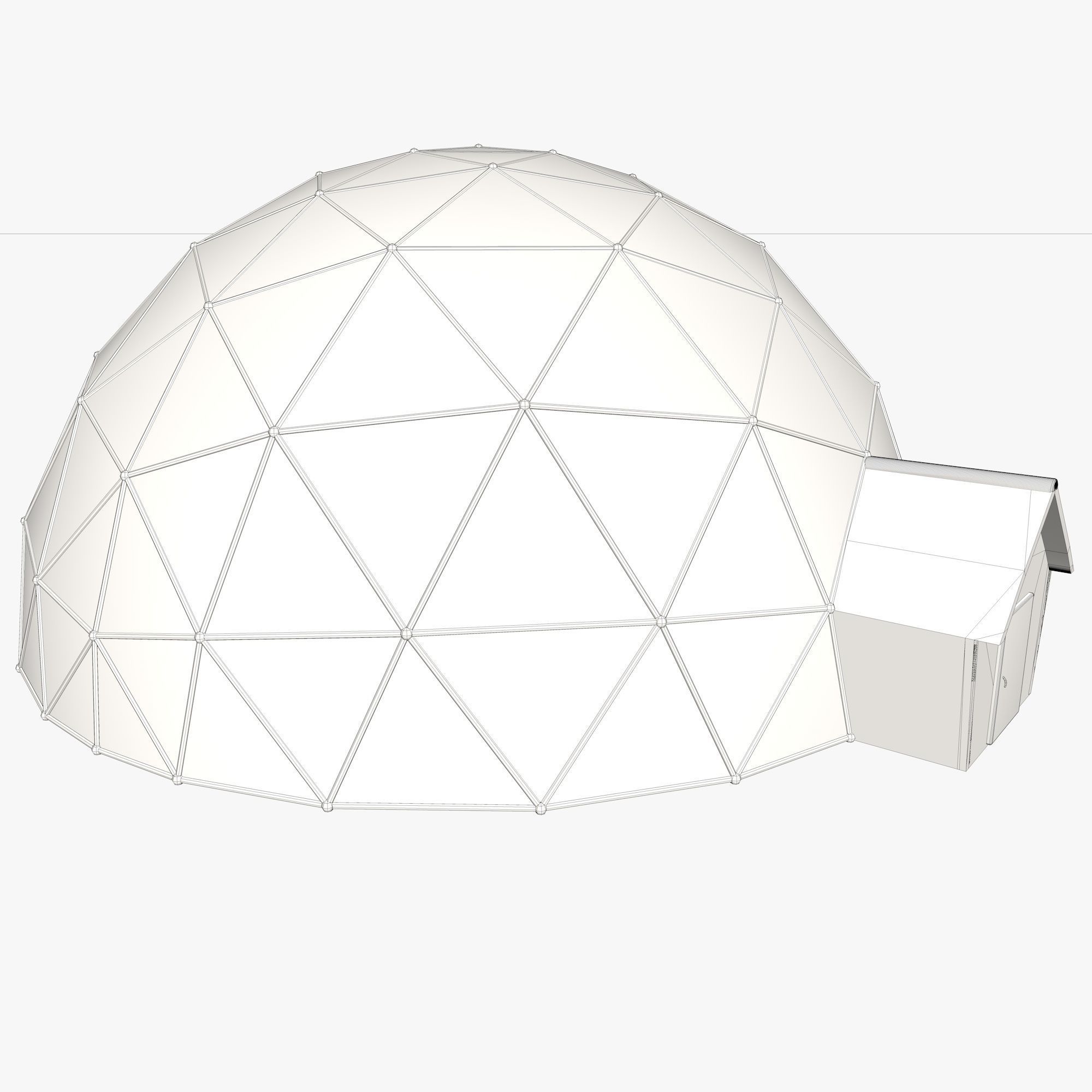 Geodesic Dome 3D model_8