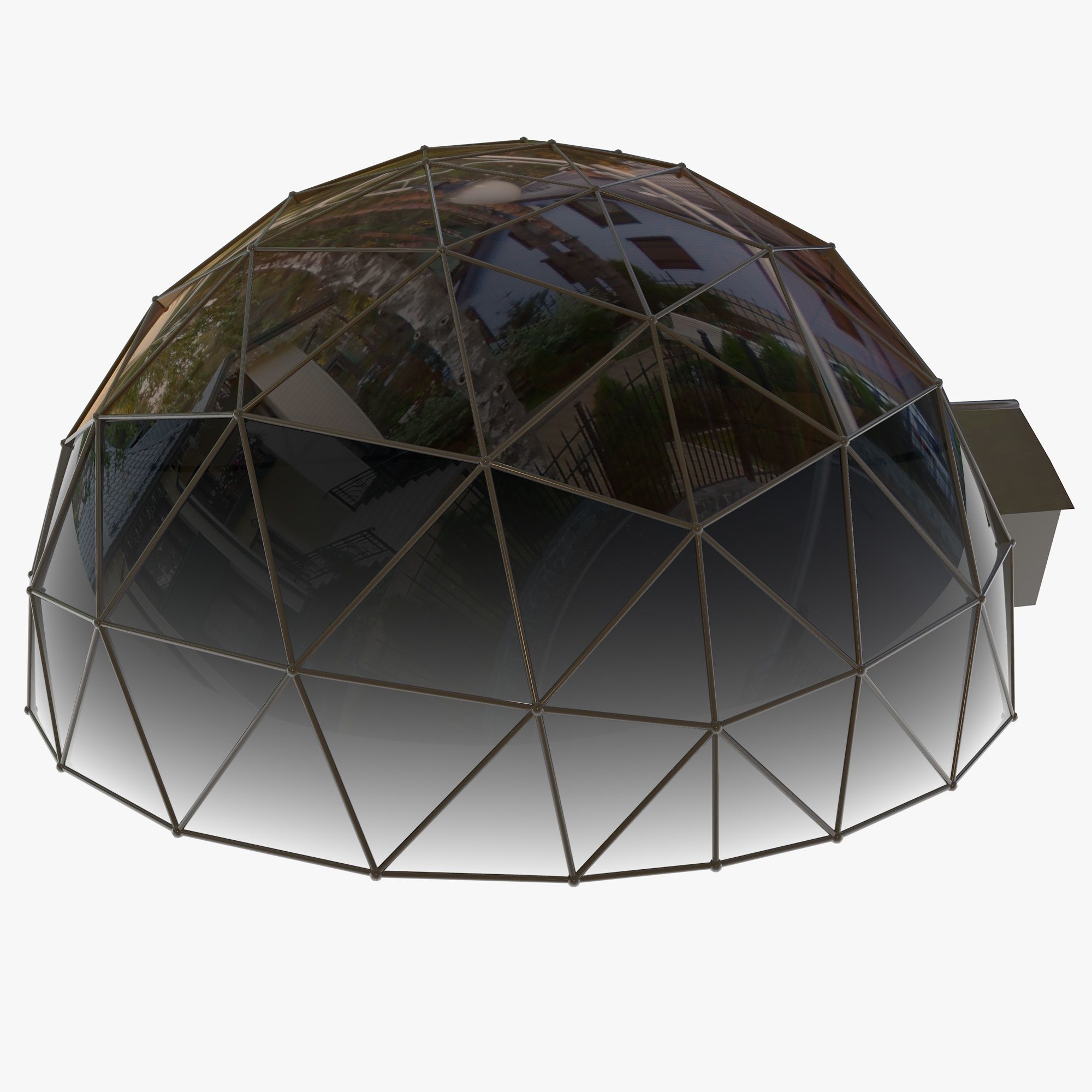 Geodesic Dome 3D model_5