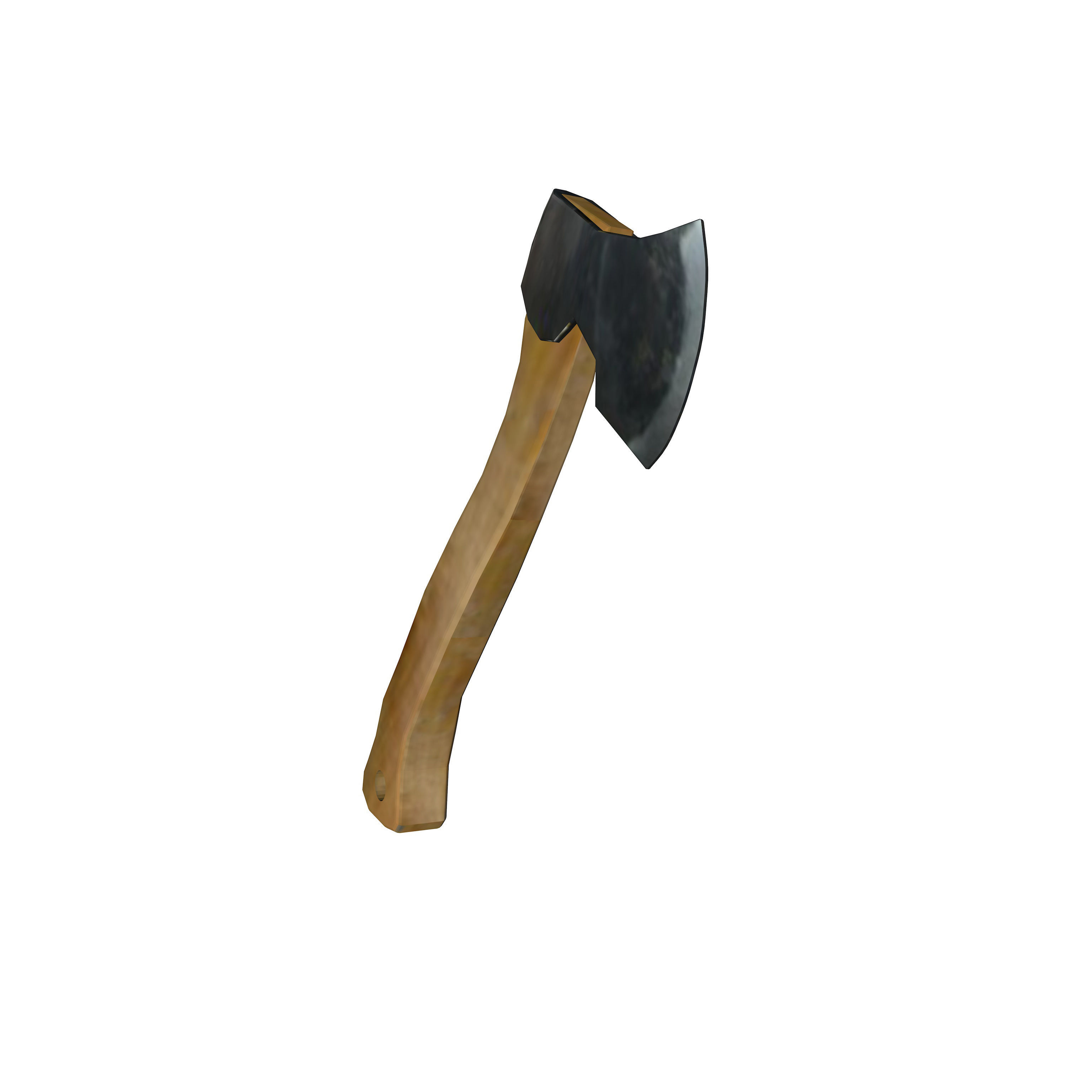 Axe low poly Low-poly 3D model_4